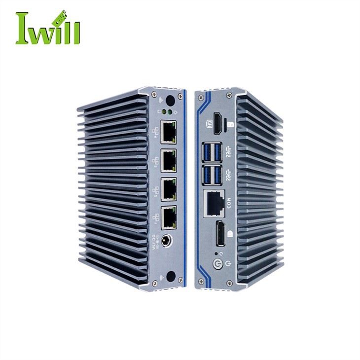 Комп'ютер без вентилятора J4125 Mini PC 4 Lan